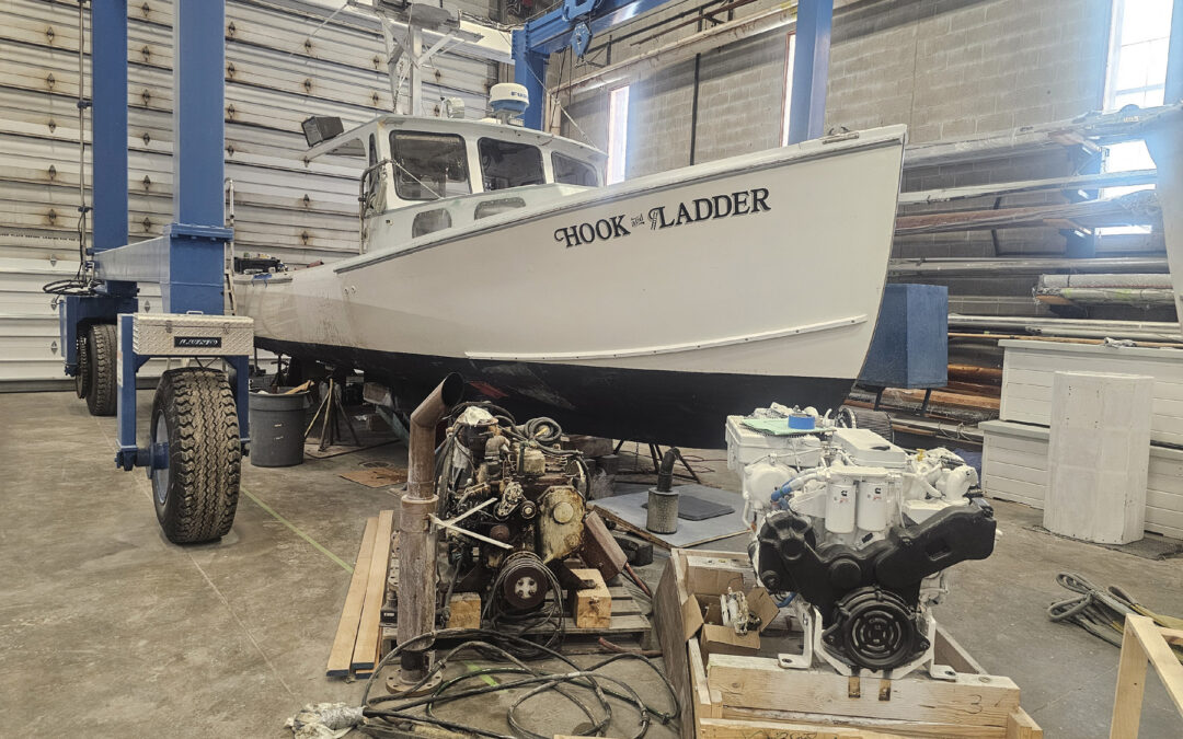 MMA Students Repower Lobster Boat for Racing